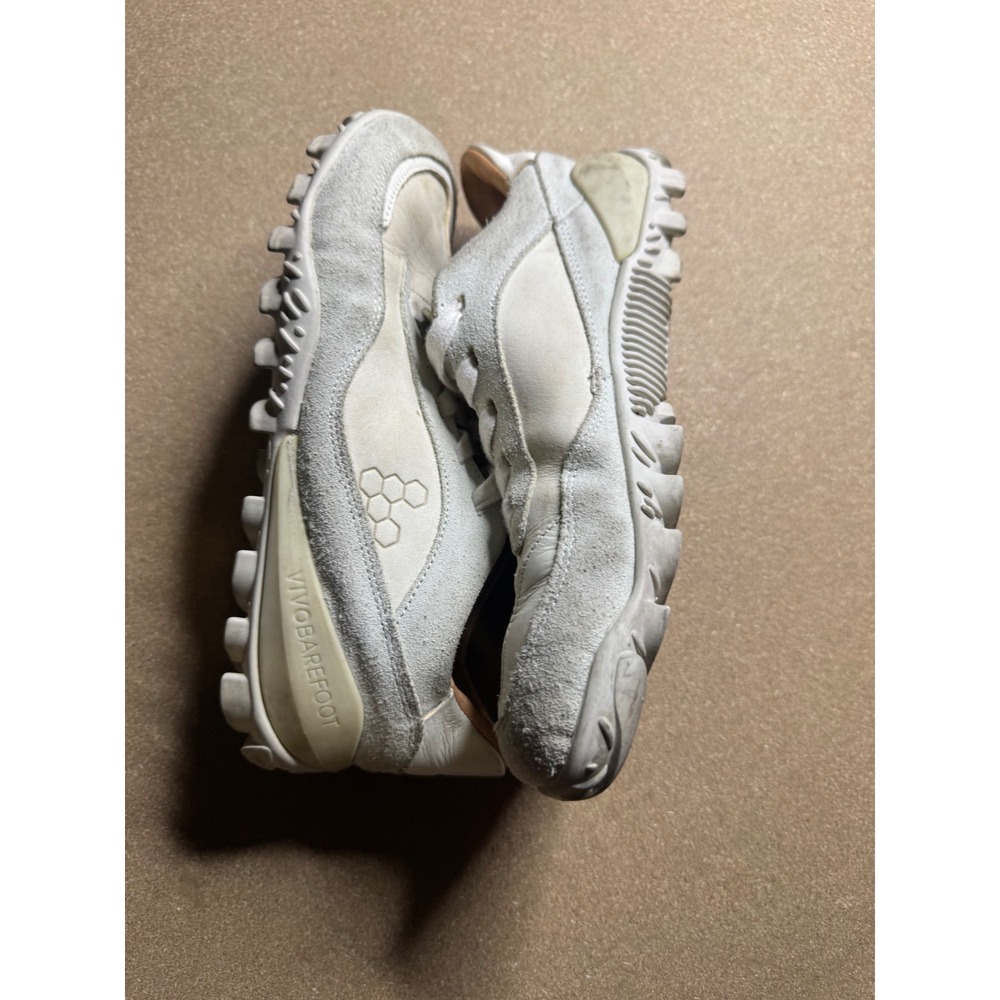 Vivobarefoot Magna Trail Leather Suede Shoes Off White Womens 37 Michelin Sole - Picture 3 of 9